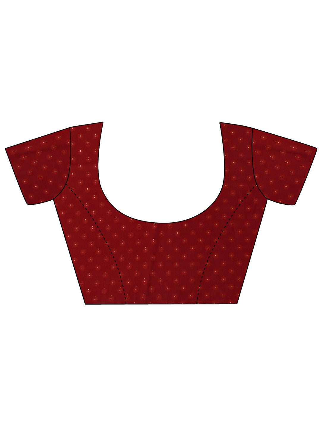 Red Quirky Printed Georgette Saree With Unstitched Blouse Piece
