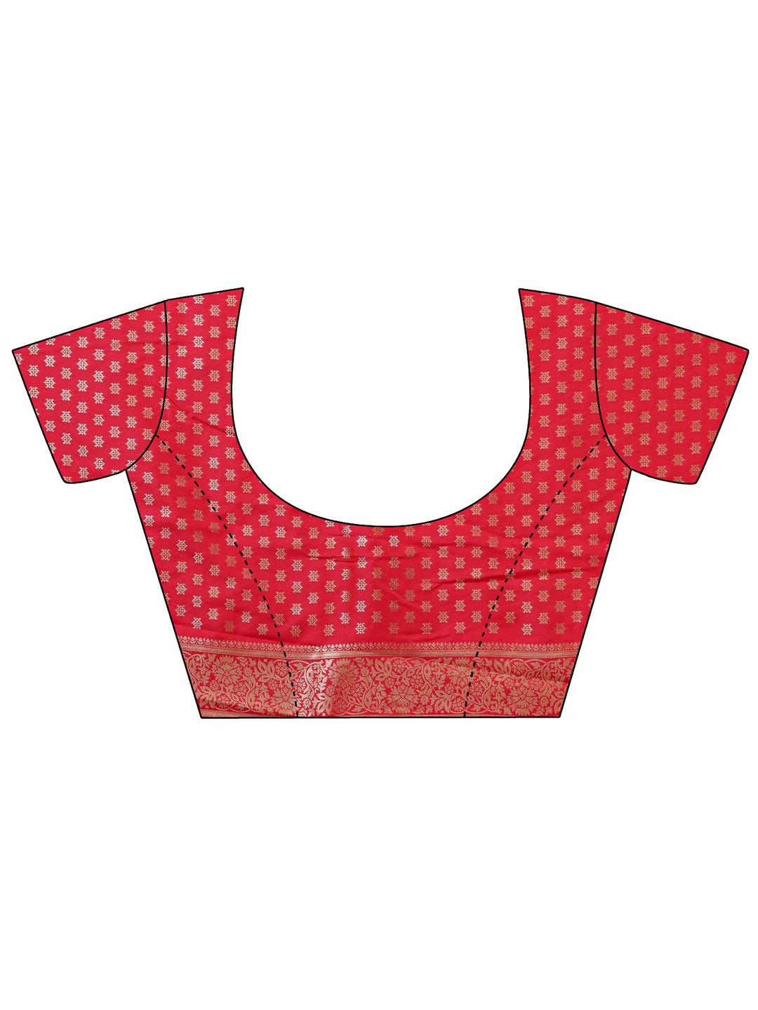 Pink Kanjeevaram Silk Blend Saree