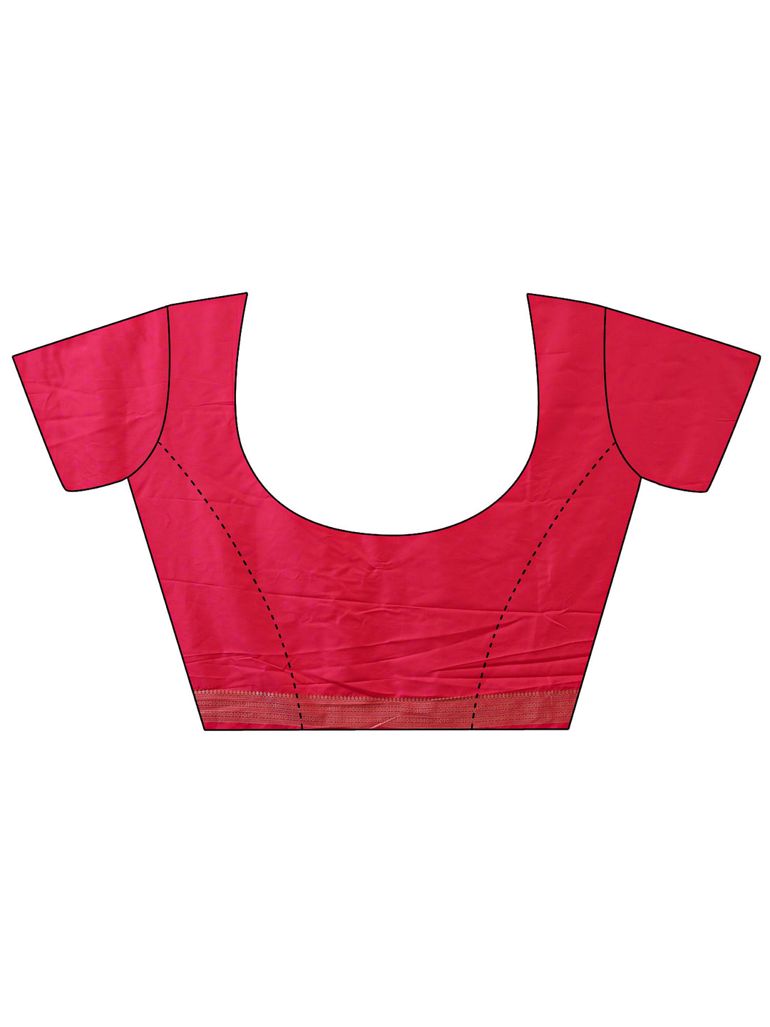 Pink Kanjeevaram Silk Blend Saree