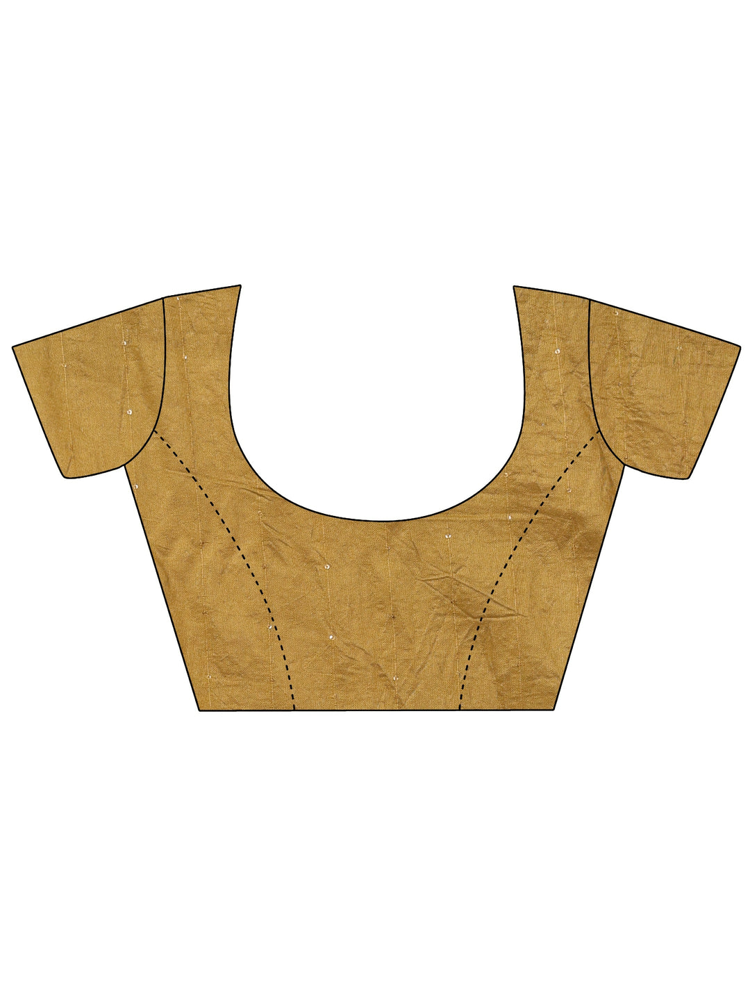 Mustard Striped Embellished Chiffon Saree