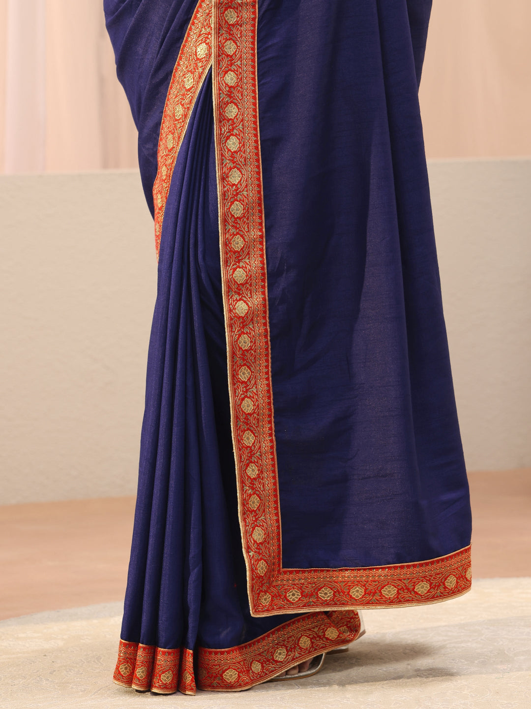 Blue Silk Blend Saree