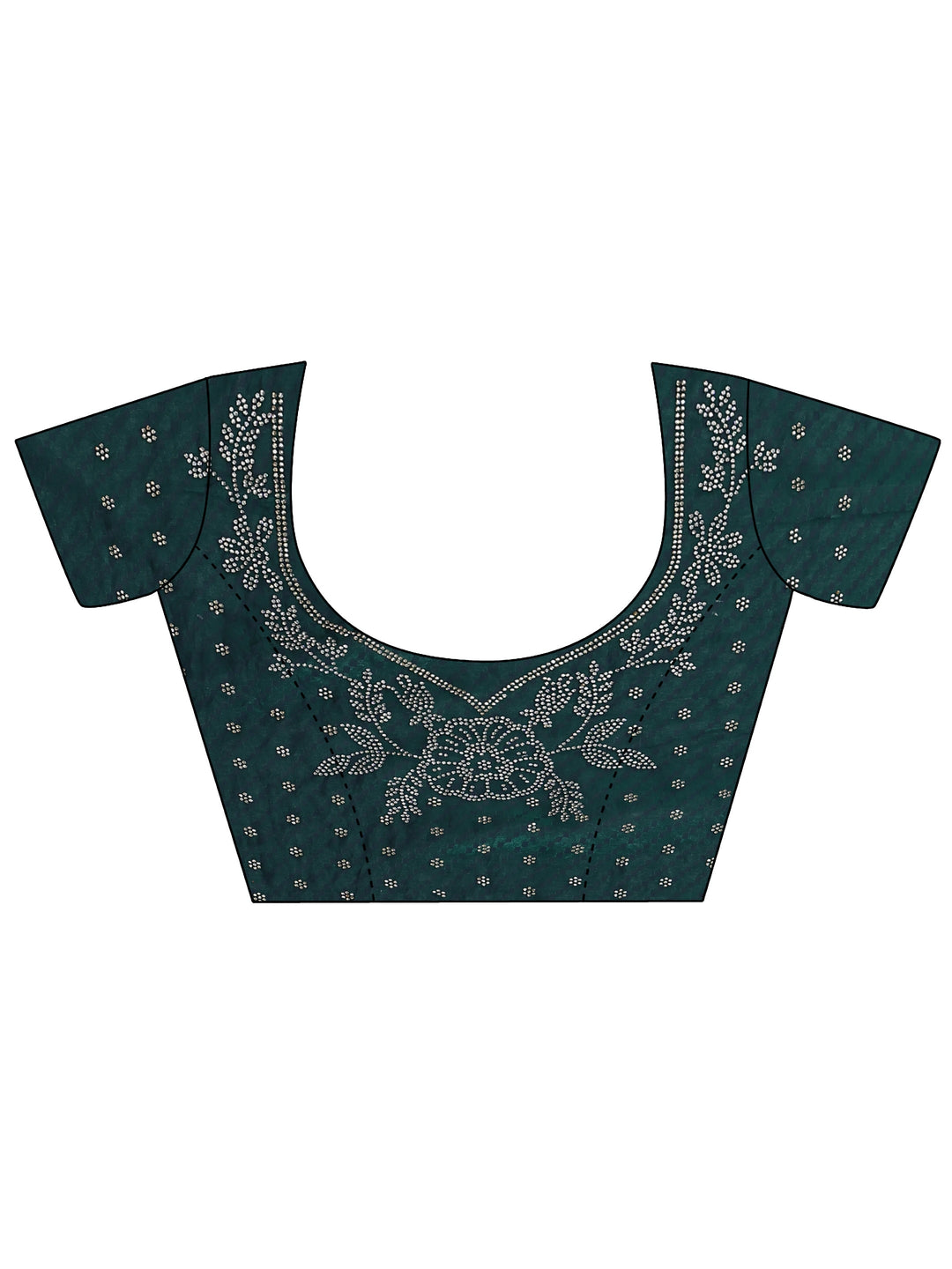 Green Printed Tissue Saree