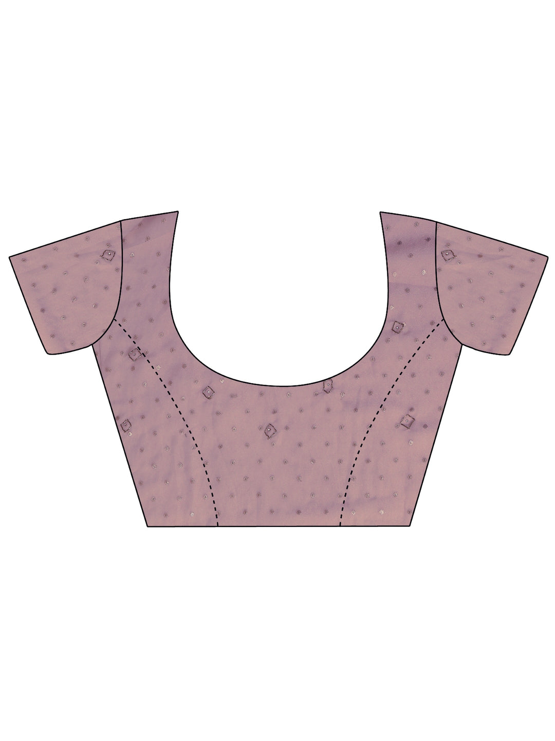 Lavender Floral Woven Design Tissue Saree