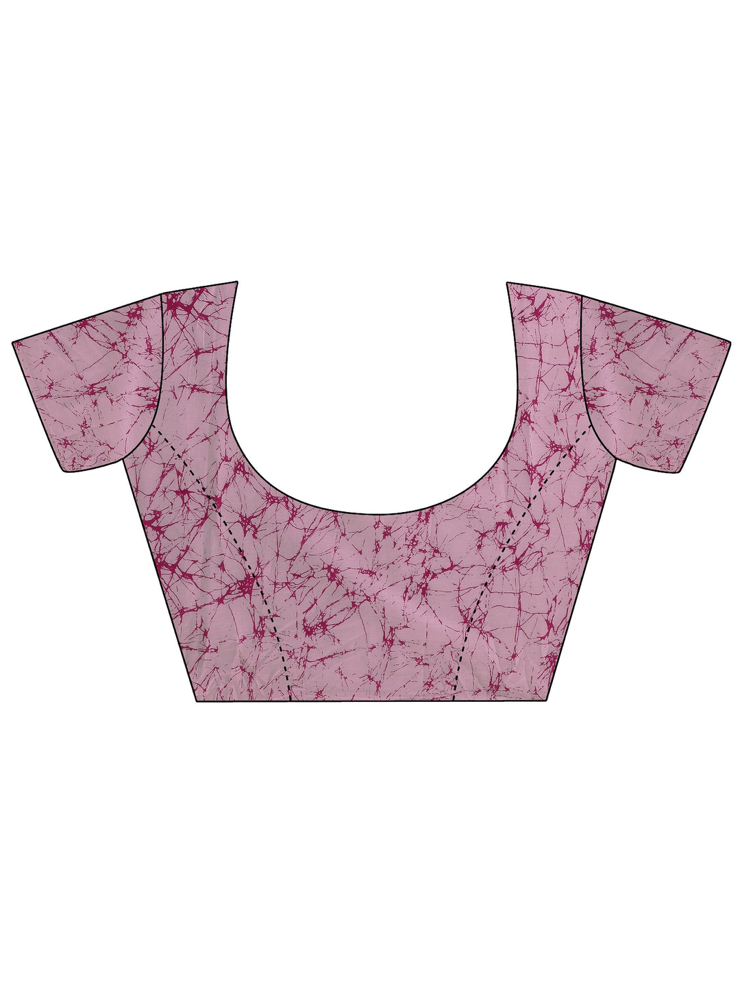 Pink Floral Printed Cotton saree