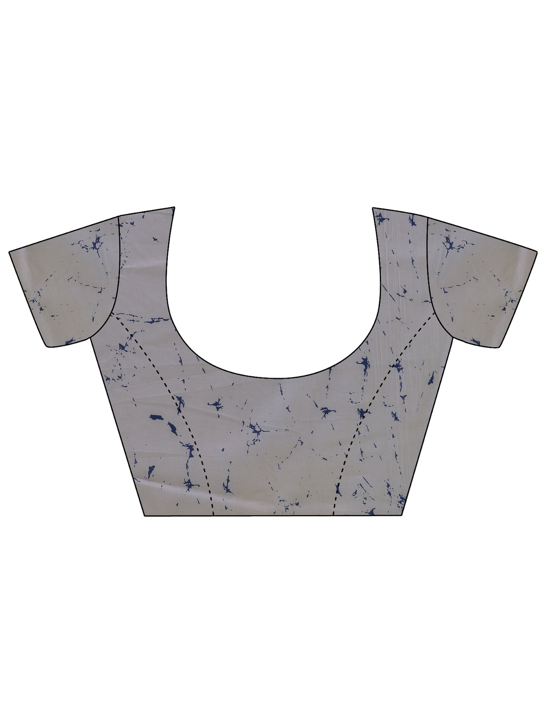 White Floral Printed Cotton saree