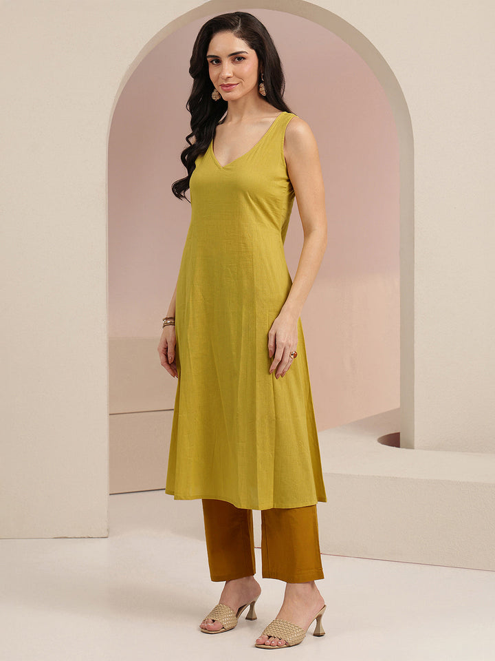 Libas Mustard Floral Printed 3 Piece Chiffon Kaftan Kurta Set