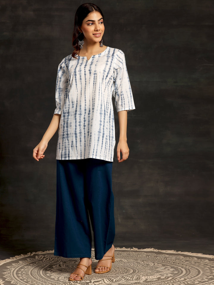 Teal Solid Cotton Palazzos