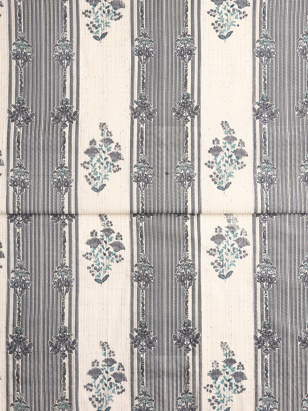 Off White Floral Printed Dress Material With Dupatta