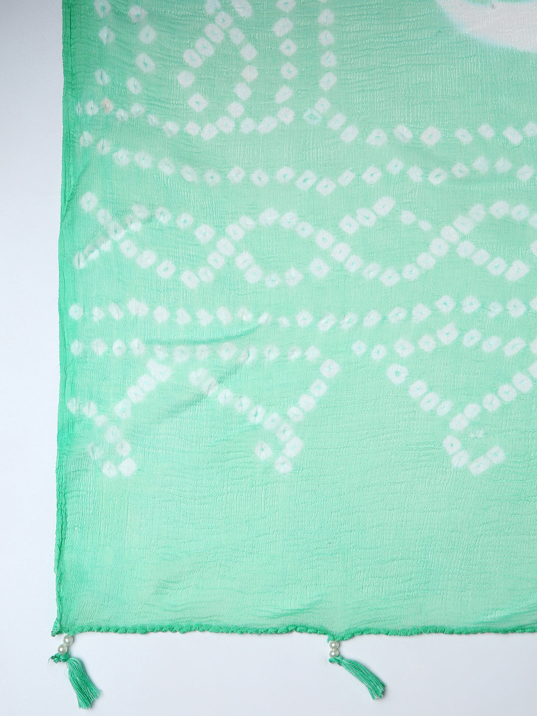 White Floral Printed Dress Material With Dupatta
