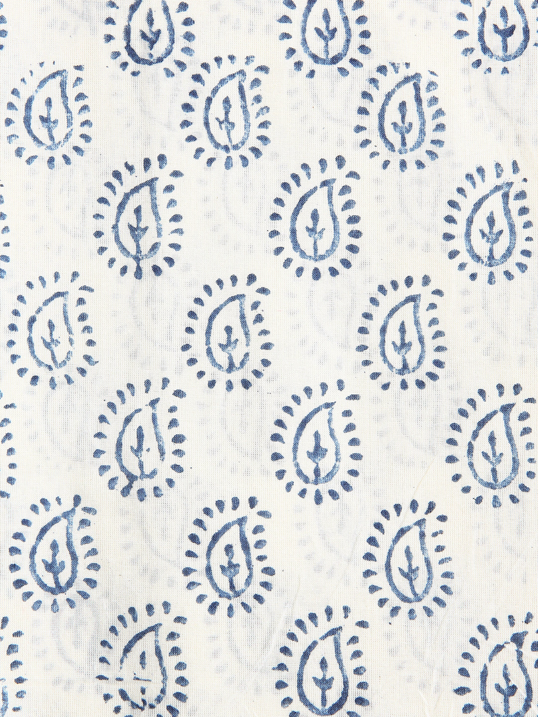 Navy Blue Paisley Printed Dress Material With Dupatta