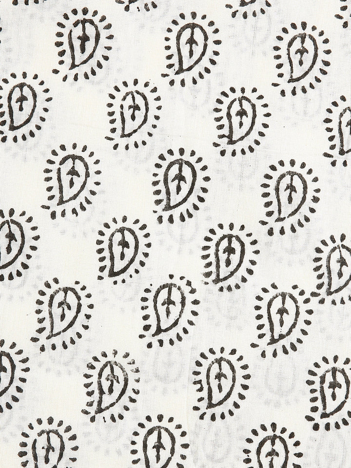 Black Ethnic Motifs Printed Dress Material With Dupatta