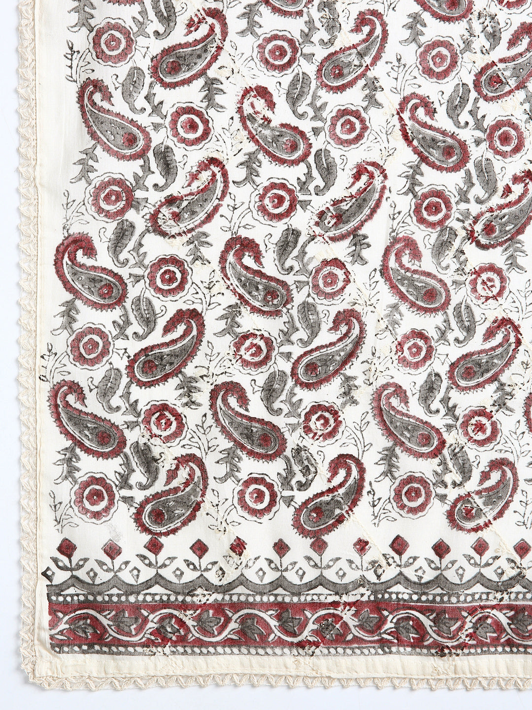 Black Ethnic Motifs Printed Dress Material With Dupatta