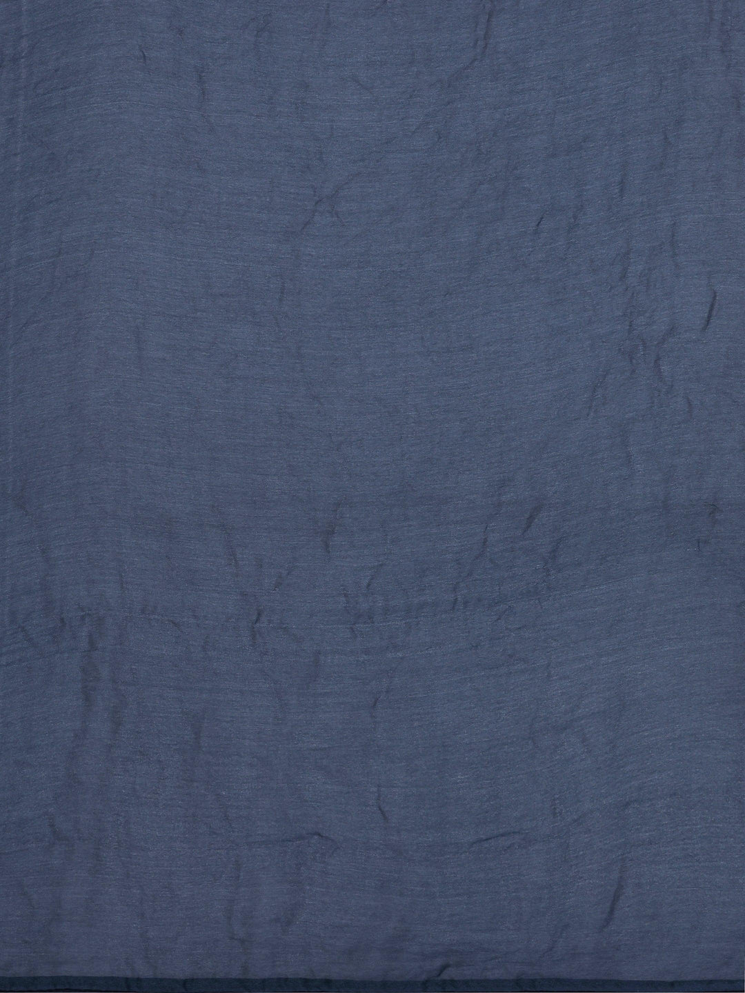 Blue Printed Poly Georgette Saree With Unstitched Blouse Piece - Libas