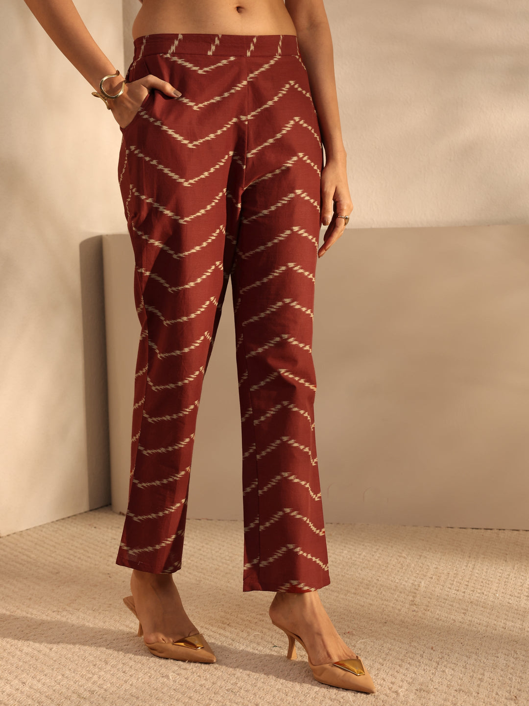 Black Ethnic Printed Cotton Straight Suit Set With Dupatta