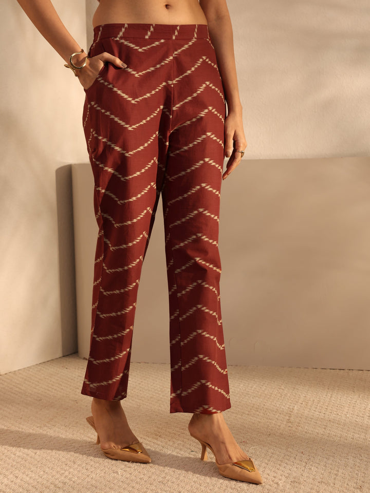Black Ethnic Printed Cotton Straight Suit Set With Dupatta