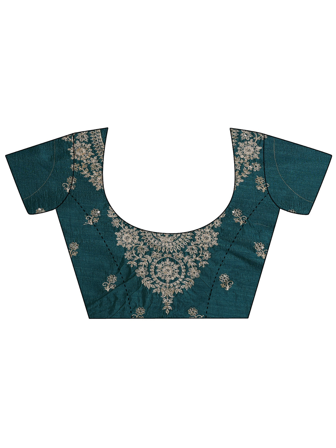 Green Bandhani  Printed Silk Blend Saree With Unstitched Blouse Piece