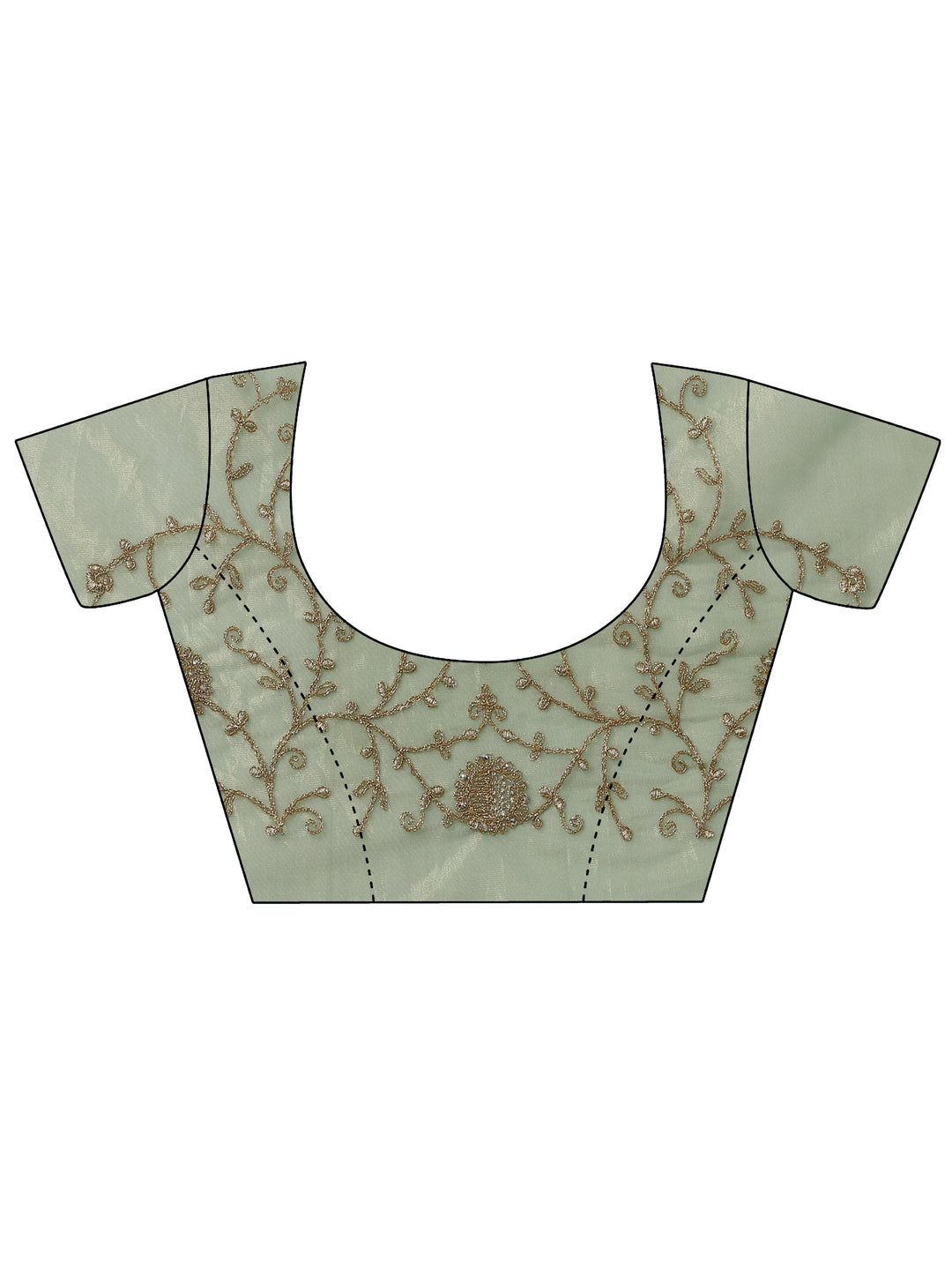 Blue Embroidered Banarasi Nylon Saree With Unstitched Blouse Piece