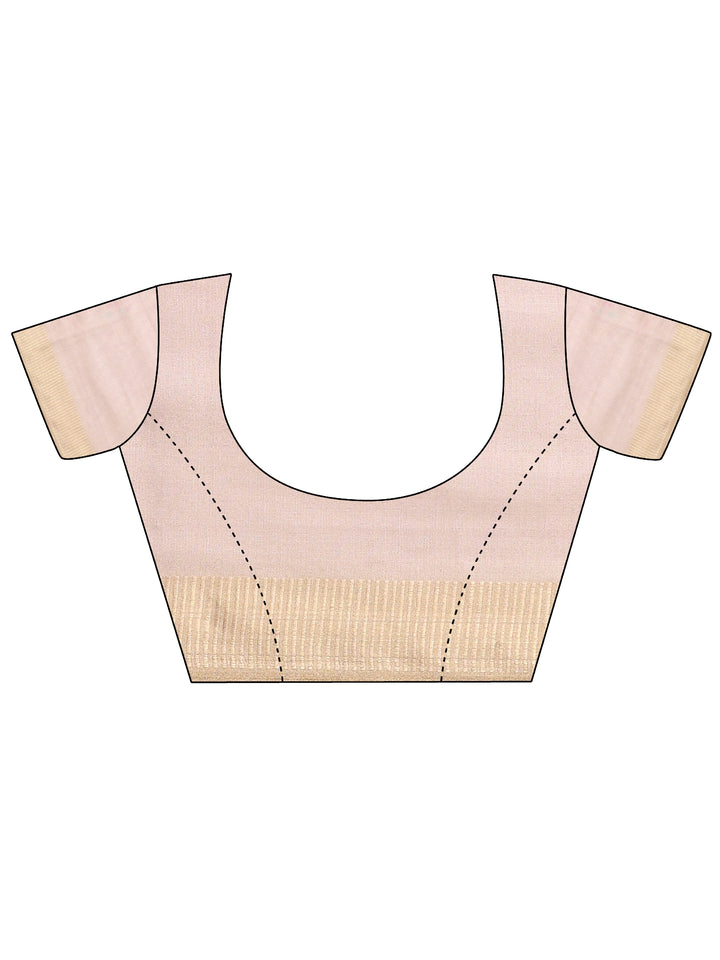 Multi Woven Design Silk blend Saree With Unstitched Blouse Piece