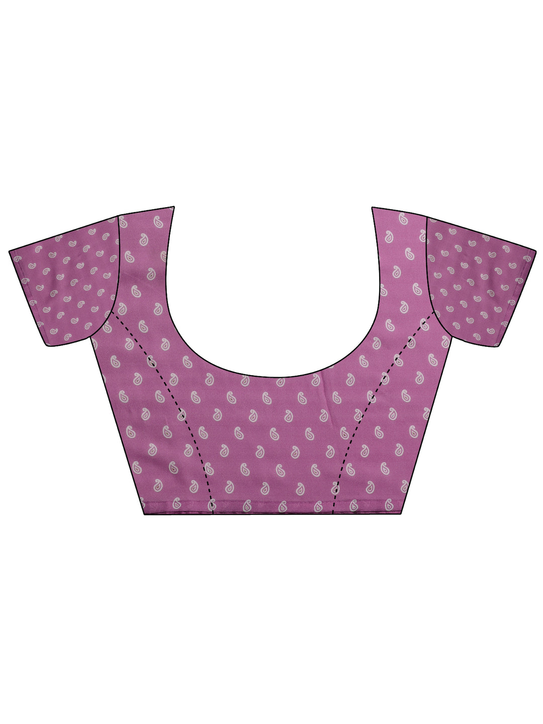 Pink Printed Georgette Saree With Unstitched Blouse Piece