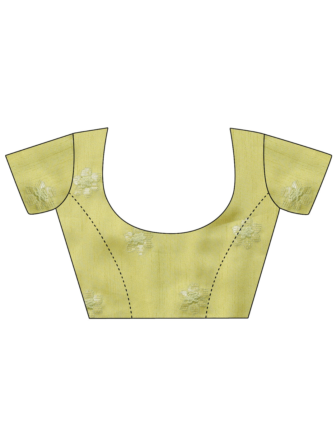 Green Embroidered Organza Saree With Unstitched Blouse Piece