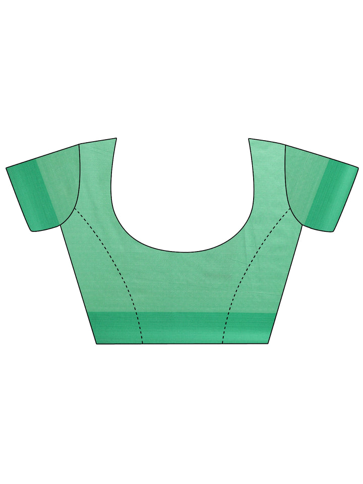 Green Embellished Organza Sarees With Unstitched Blouse Piece