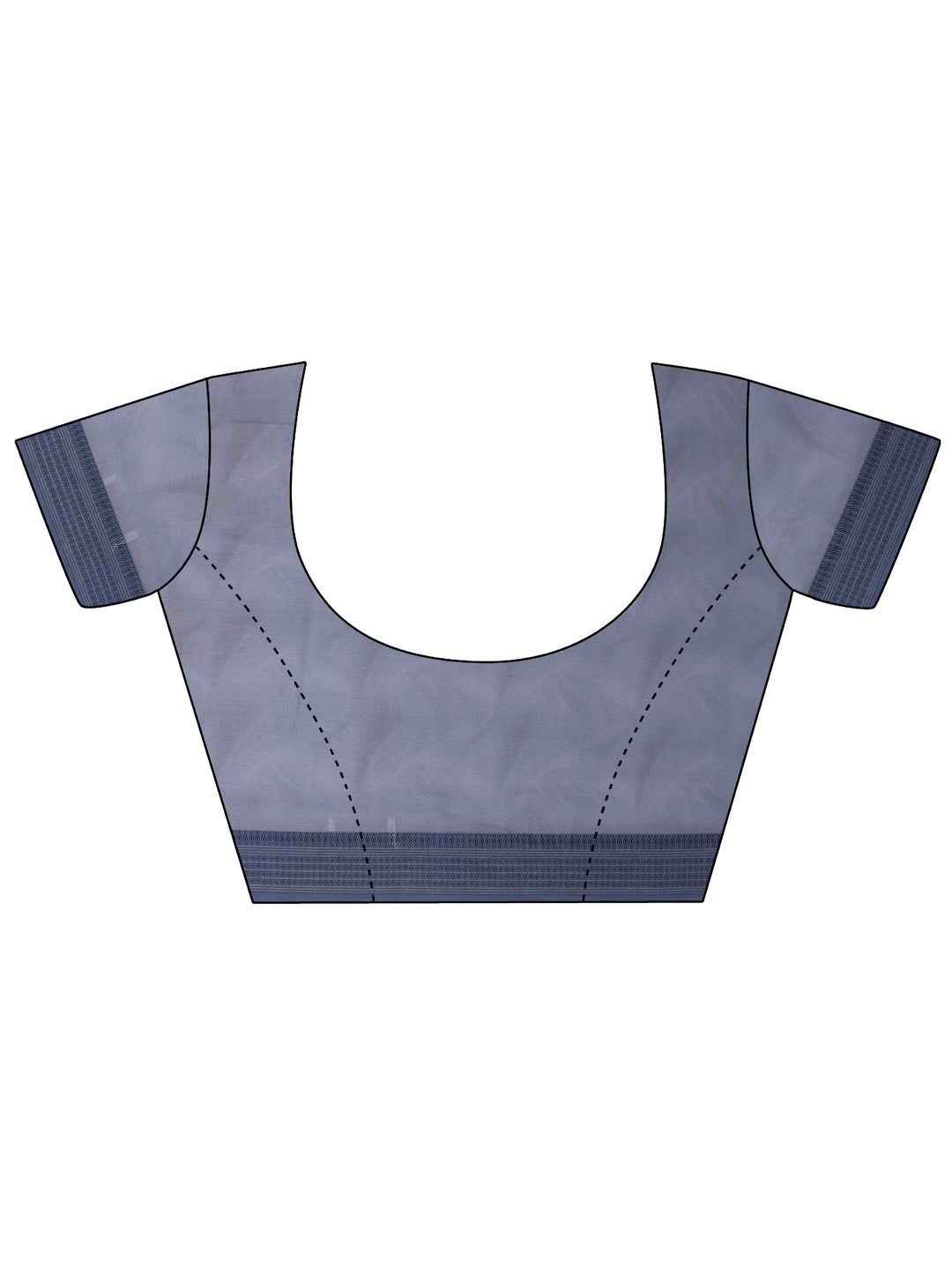 Blue Printed Georgette Sarees With Unstitched Blouse Piece