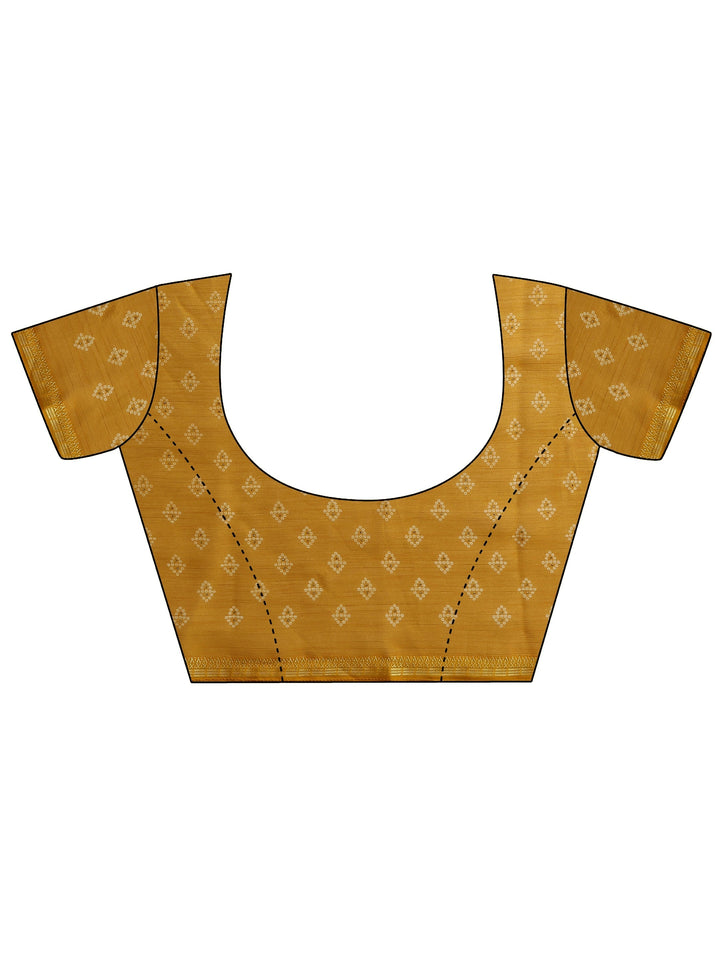 Yellow Bandhani Printed Chiffon Sarees With Unstitched Blouse Piece