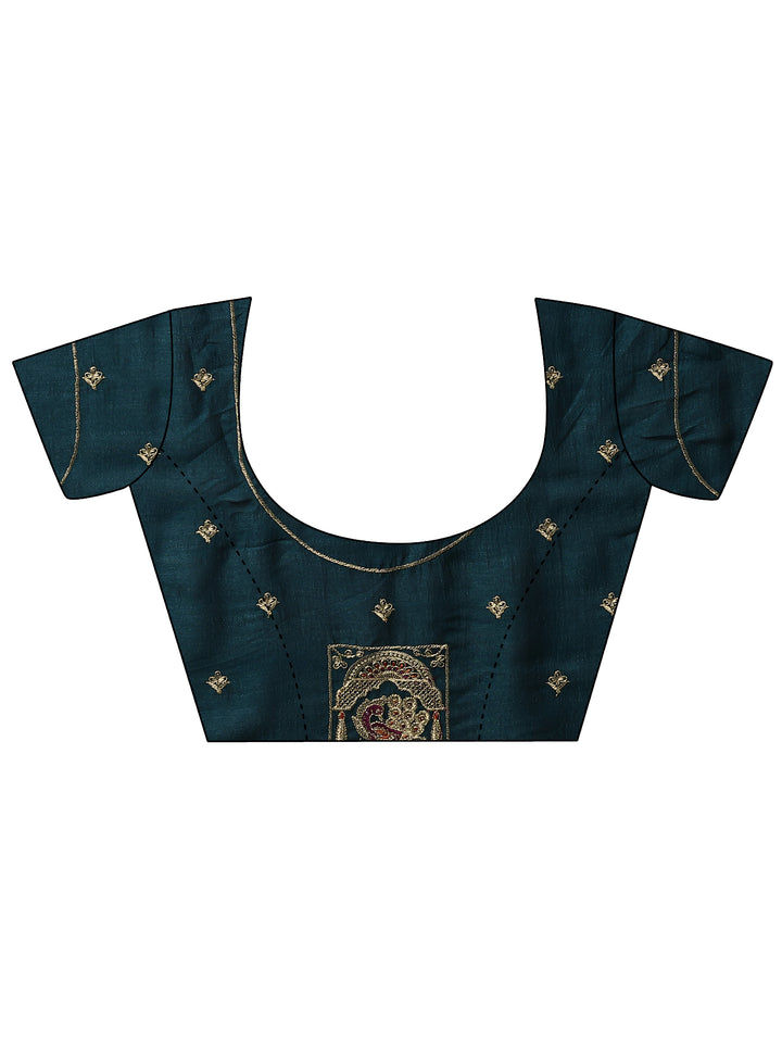 Maroon Bandhani Printed Silk Blend Sarees With Unstitched Blouse Piece