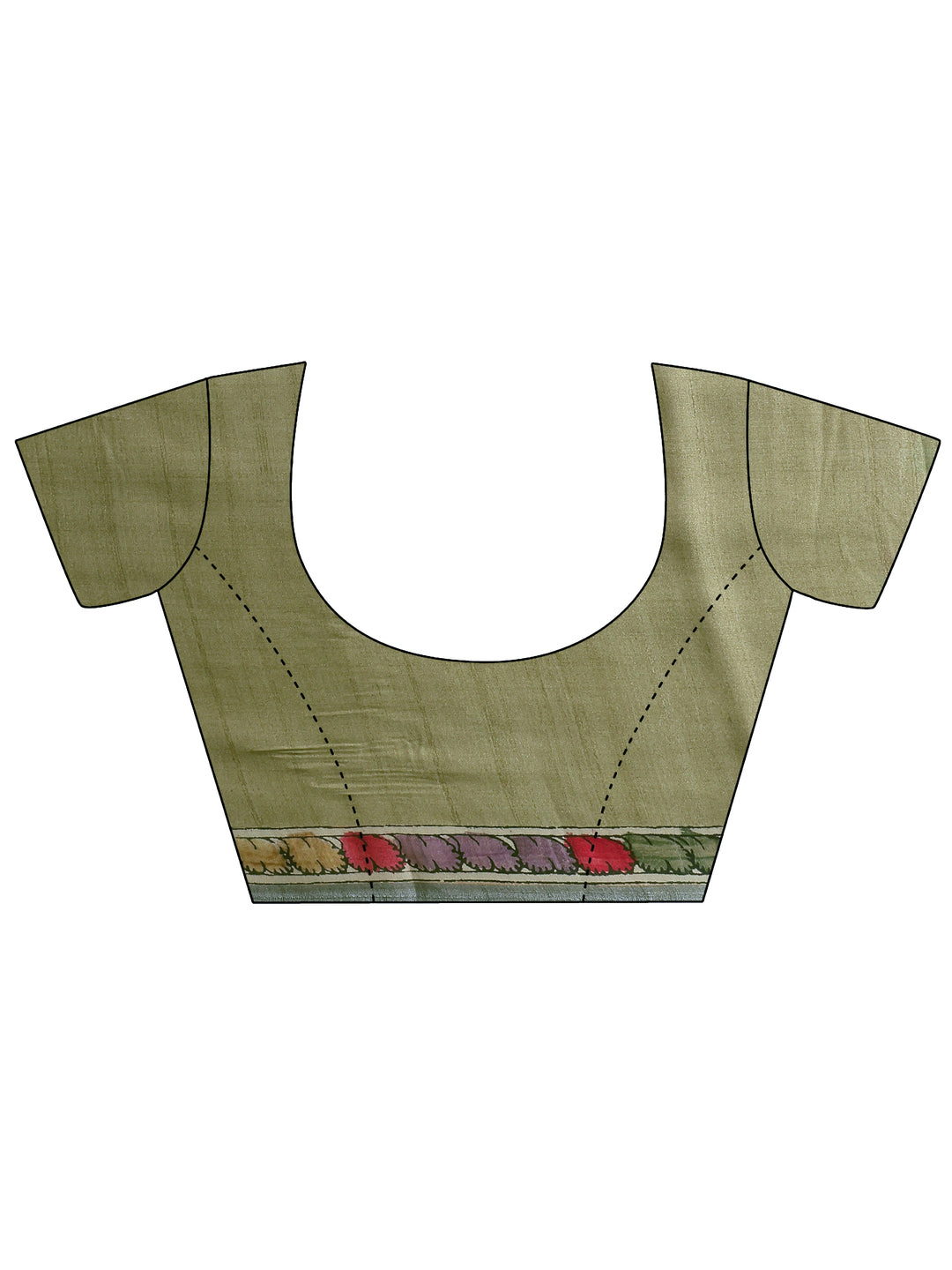 Mustard Printed Satin Saree With Unstitched Blouse Piece