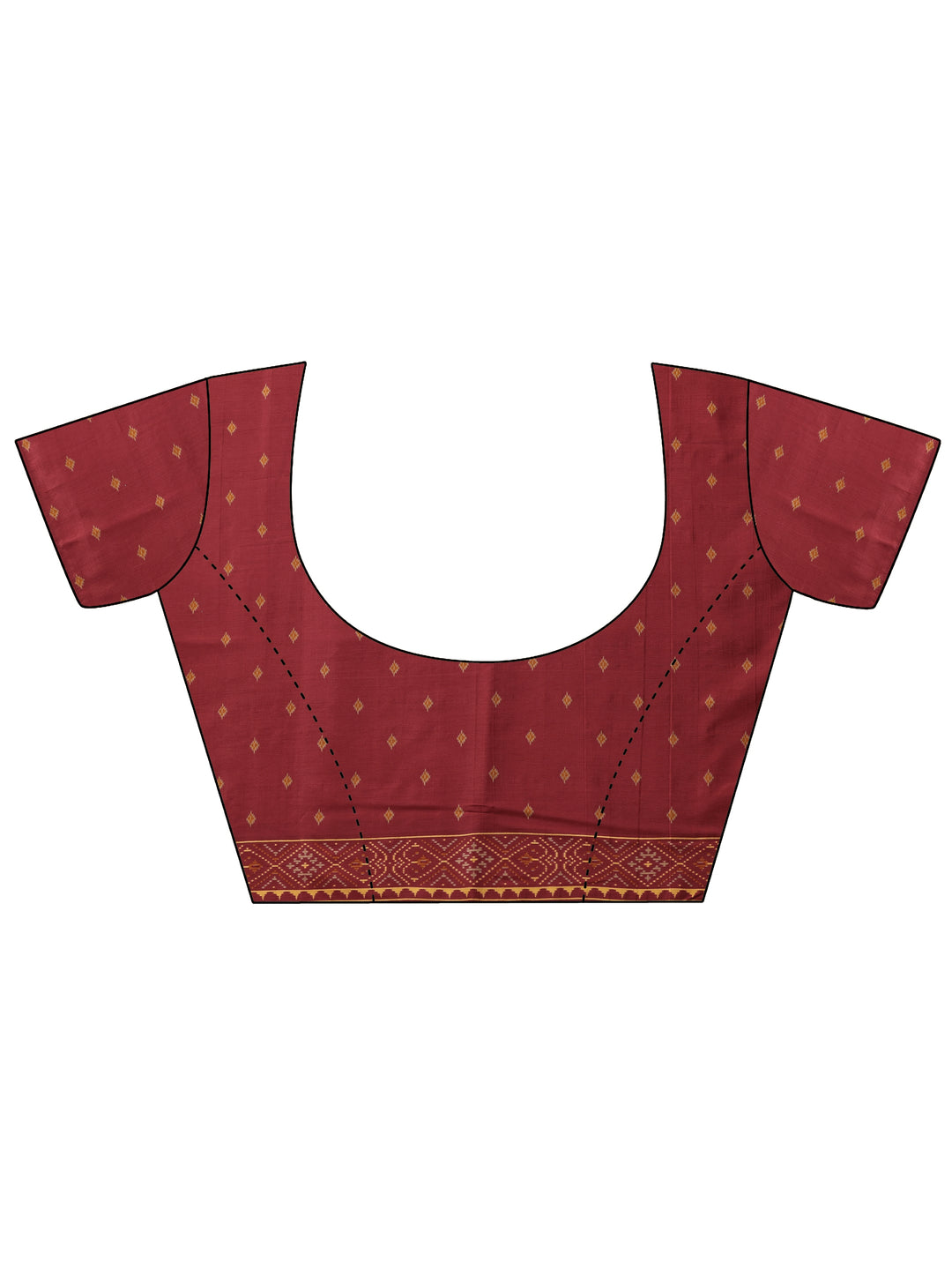 Orange Leheriya Printed Silk Blend Saree With Unstitched Blouse Piece
