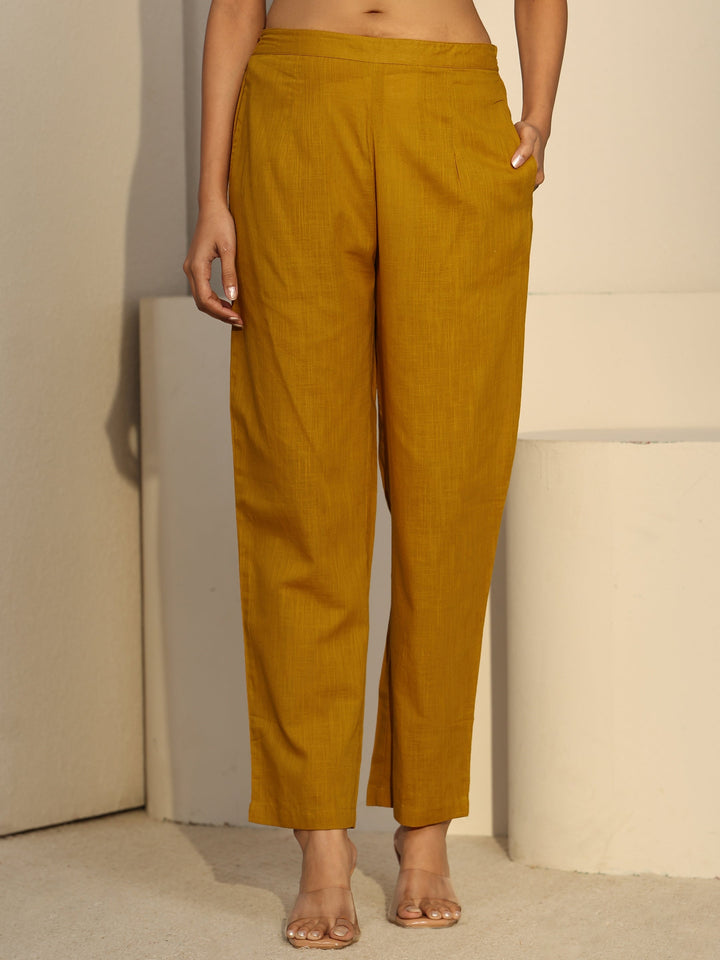 Libas Mustard Cotton Co-Ord Set