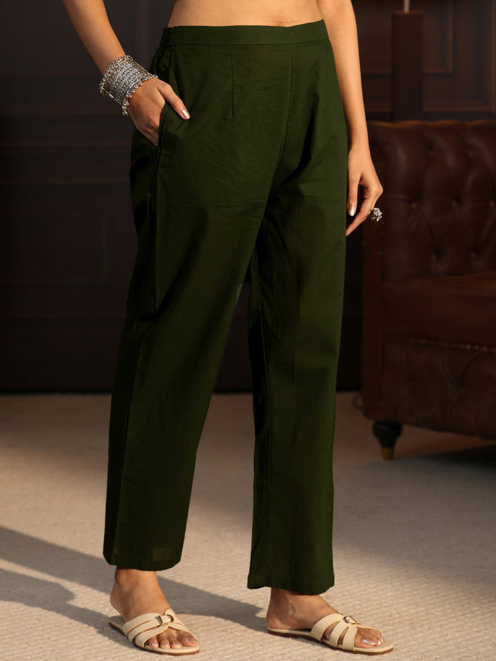 Libas Mustard Printed Cotton Blend Straight Suit Set