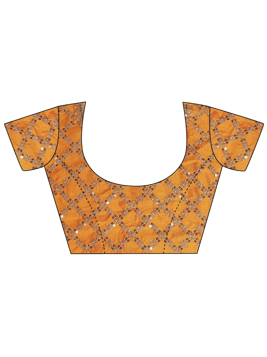 Mustard Bandhani Printed Silk Blend Saree With Unstitched Blouse Piece