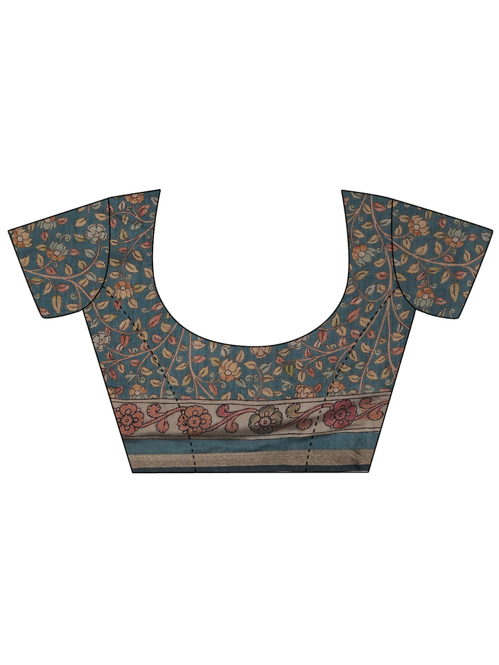 Purple Bandhani Printed Silk Blend Saree With Unstitched Blouse Piece