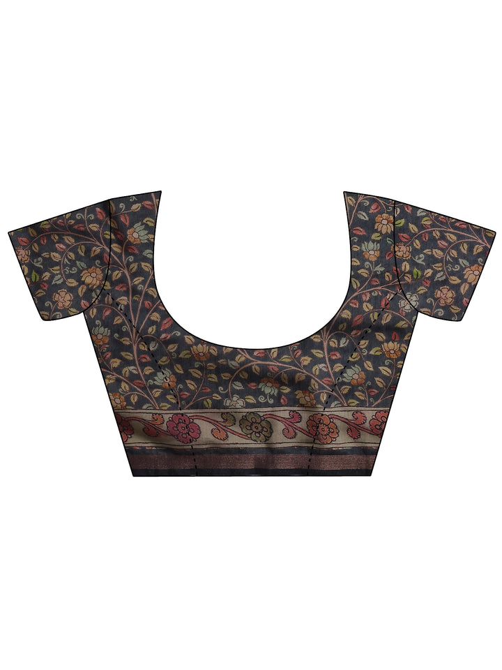 Pink Bandhani Printed Silk Blend Saree With Unstitched Blouse Piece