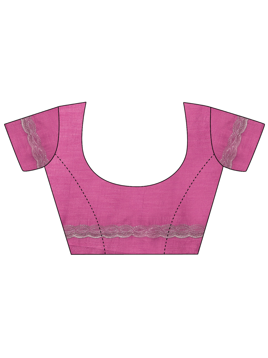 Mauve Embroidered Silk Blend Saree With Unstitched Blouse Piece