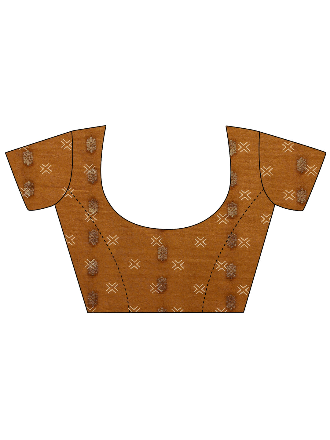 Mustard Woven Design Silk Blend Saree With Unstitched Blouse Piece