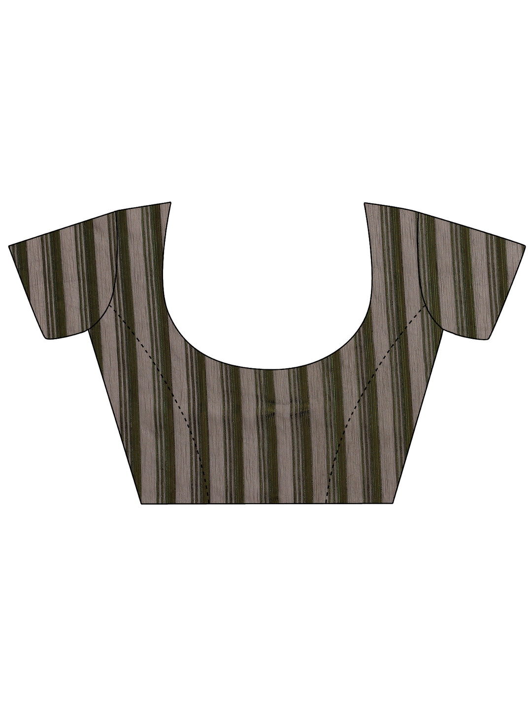 Green Woven Design Chinon Saree With Unstitched Blouse Piece