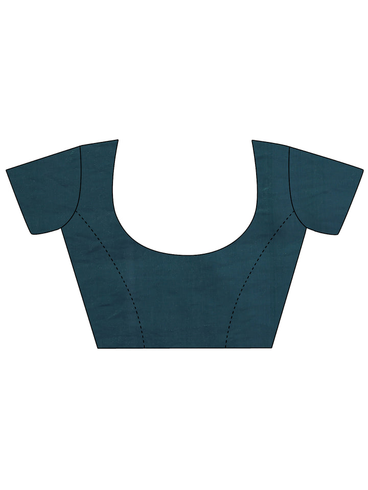 Green Embellished Organza Saree With Unstitched Blouse Piece