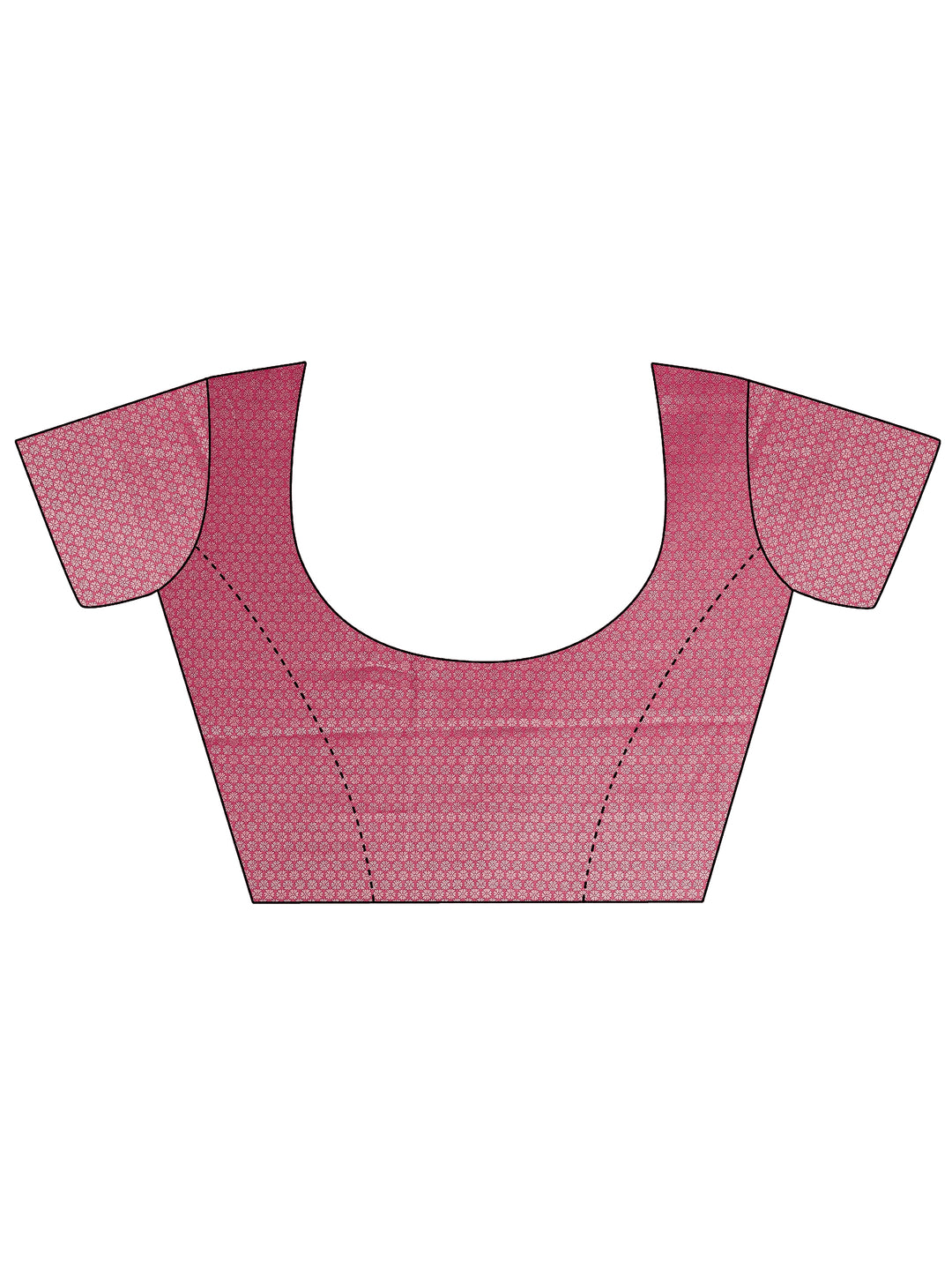 Pink Woven Design Pure Georgette Saree With Unstitched Blouse Piece