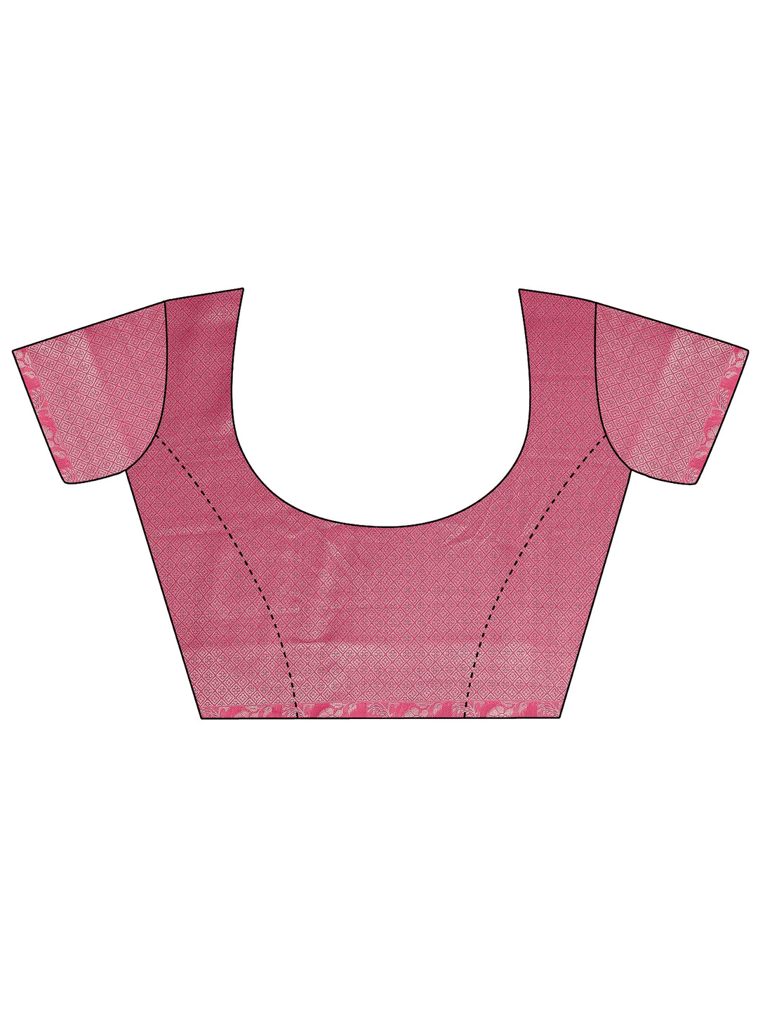 Pink Woven Design Pure Georgette Saree With Unstitched Blouse Piece