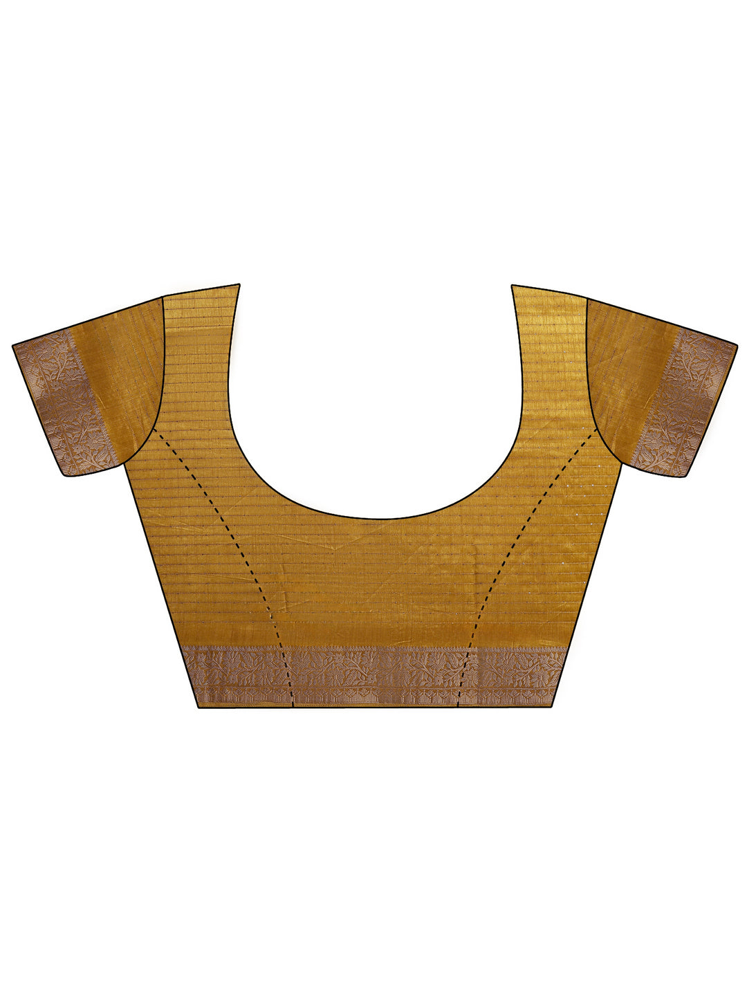 Mustard Embellished Silk Blend Saree With Unstitched Blouse Piece
