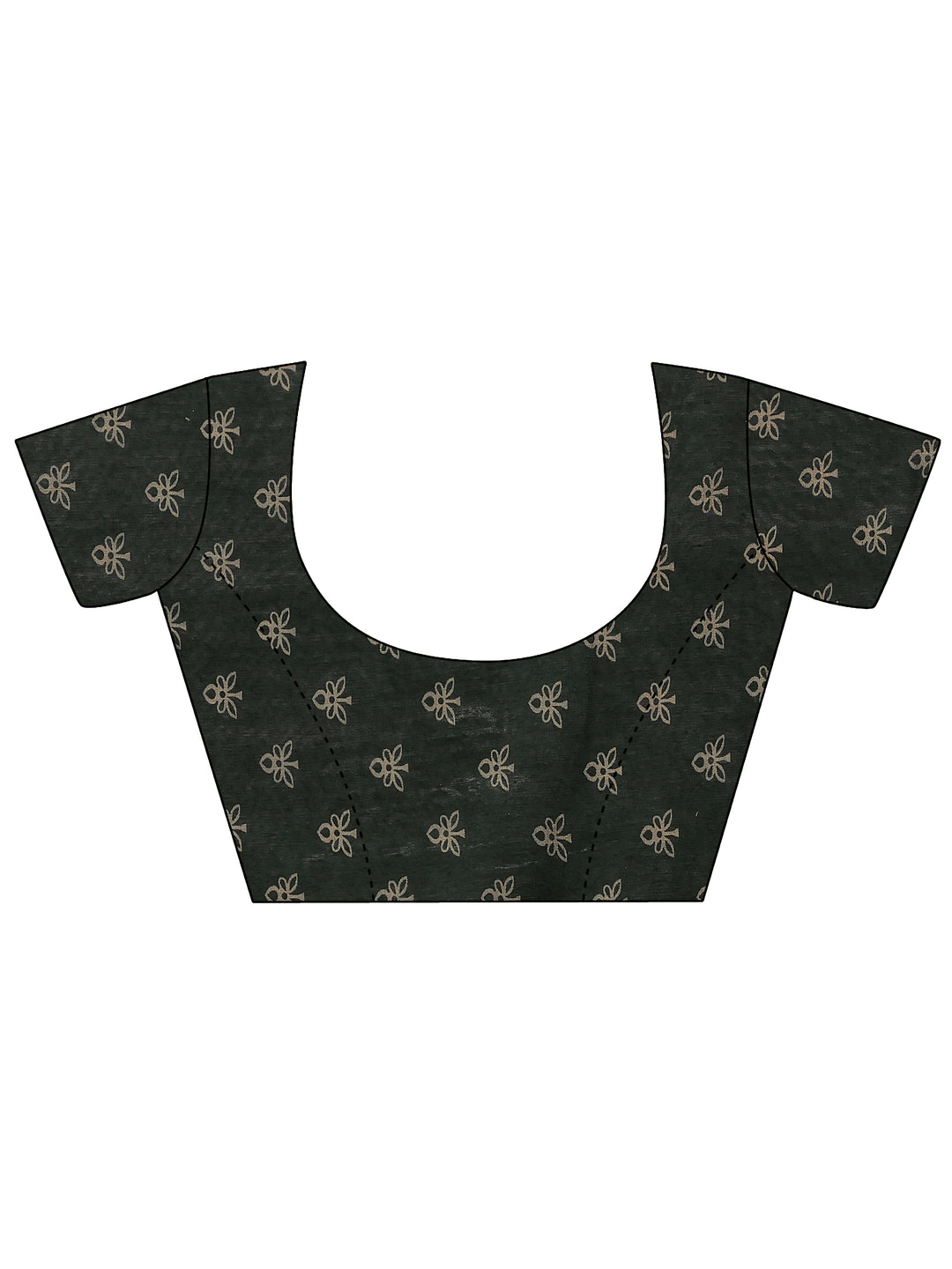 Pink Printed Silk Blend Saree With Unstitched Blouse Piece