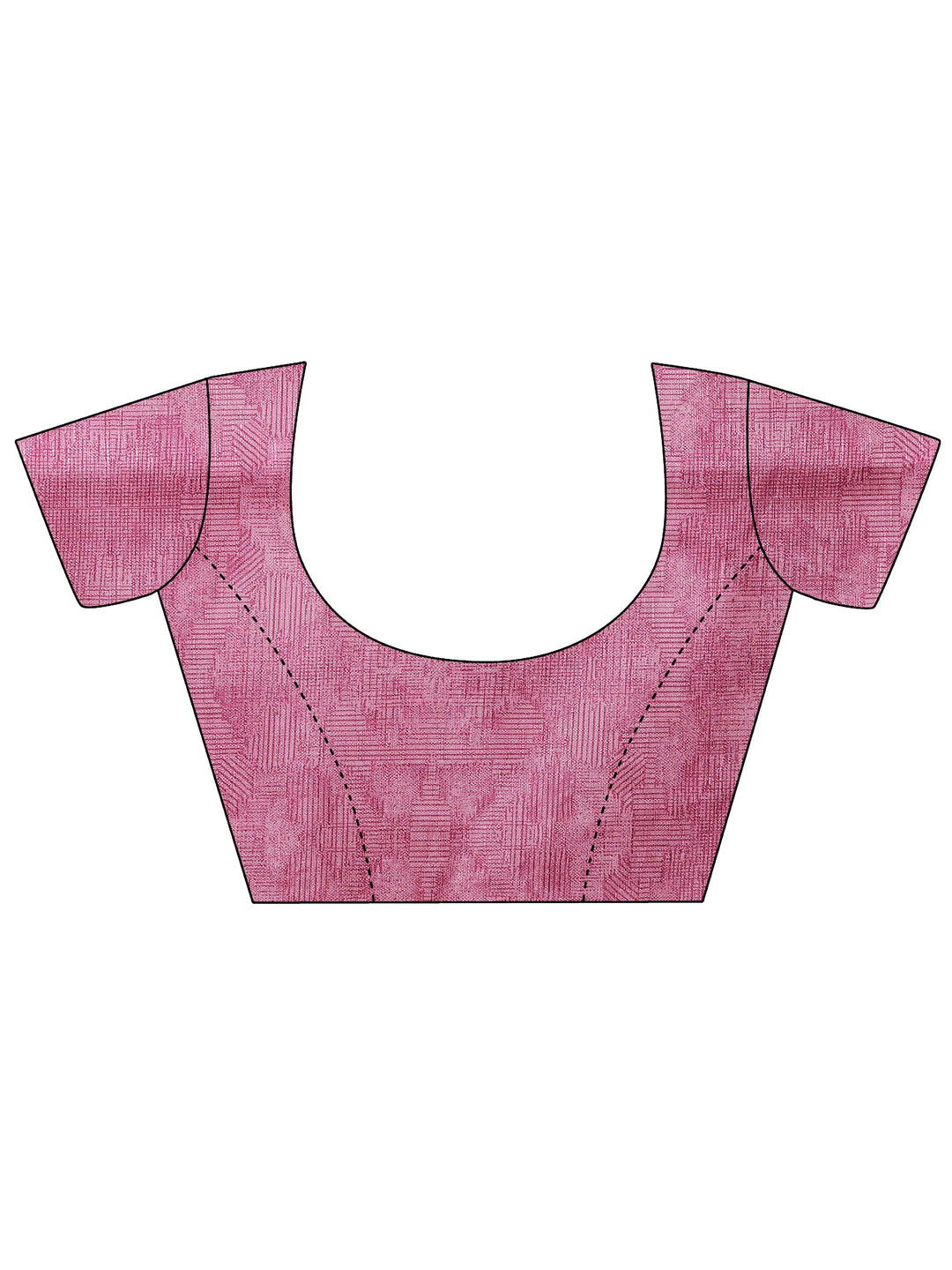 Pink Printed Georgette Saree With Unstitched Blouse Piece