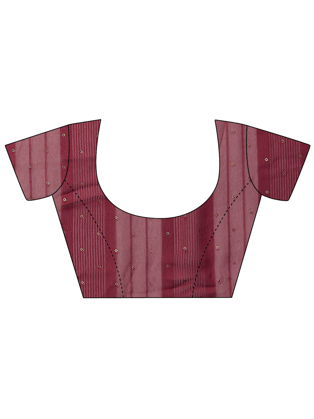 Maroon Bandhani Printed Georgette Saree With Unstitched Blouse Piece