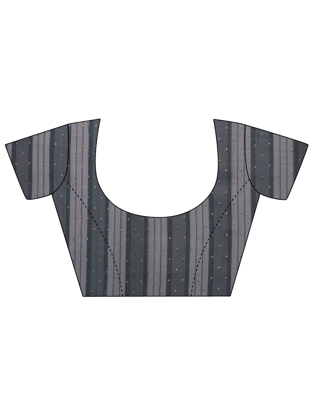 Navy Blue Bandhani Printed Georgette Saree With Unstitched Blouse Piece