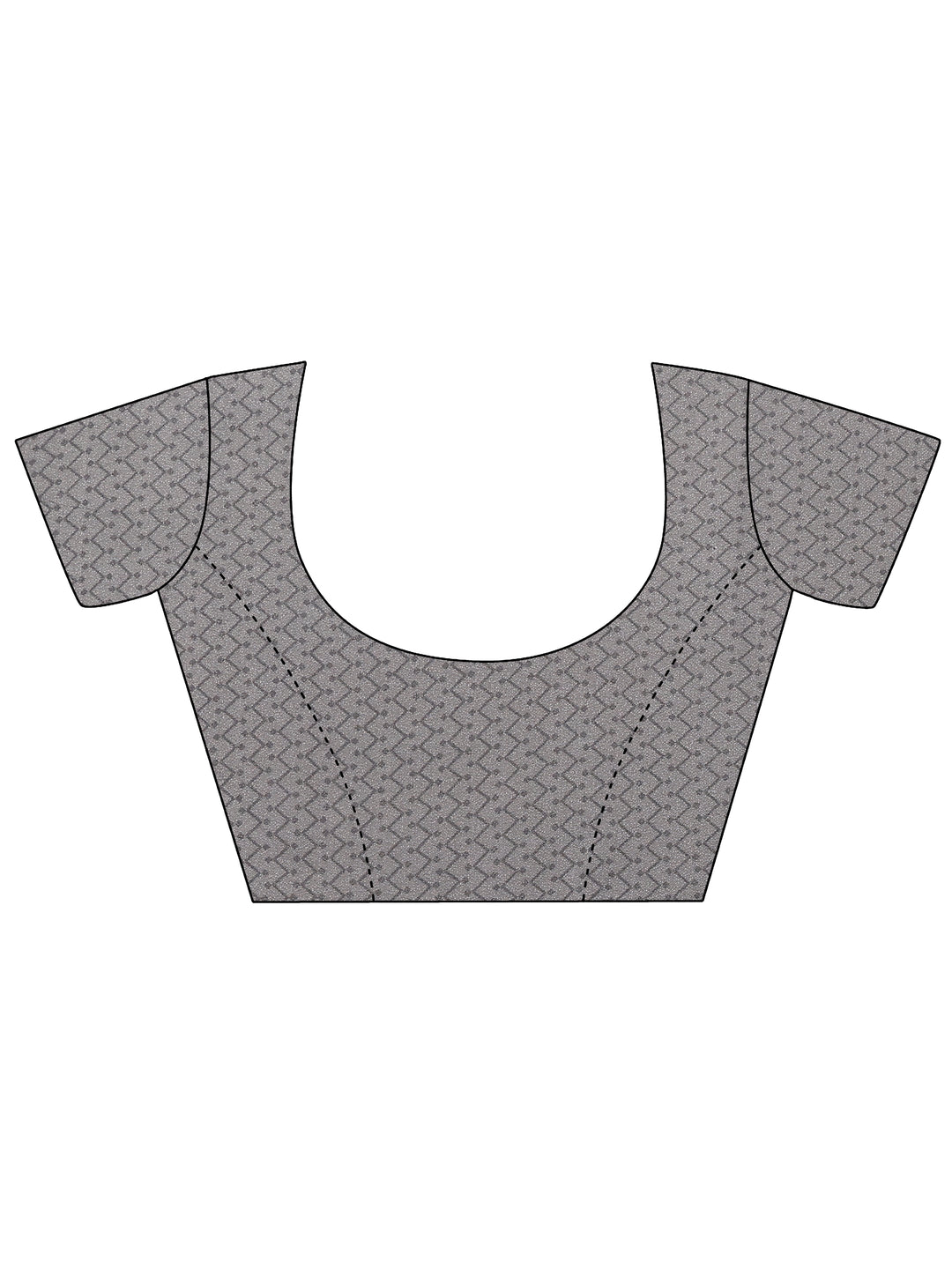 Grey Bandhani Printed Georgette Saree With Unstitched Blouse Piece