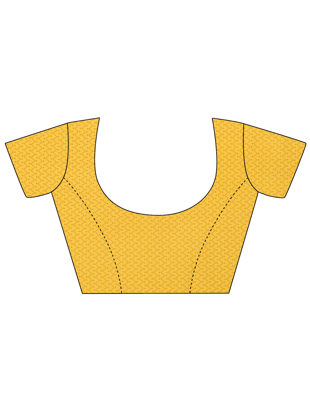 Mustard Bandhani Printed Georgette Saree With Unstitched Blouse Piece