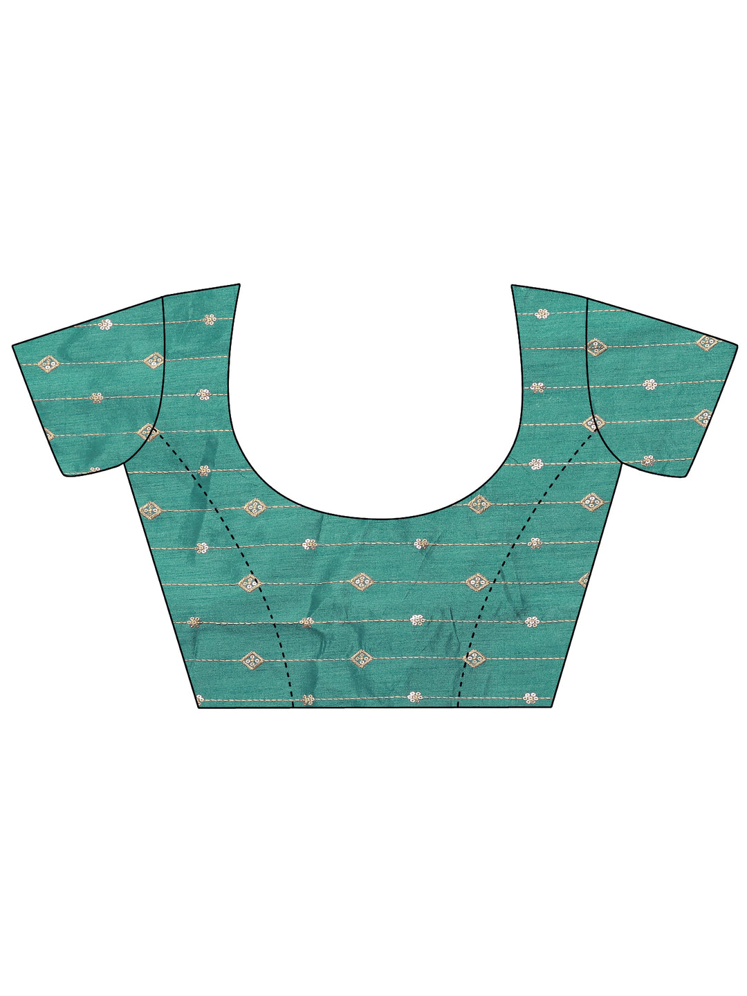 Green Bandhani Printed Georgette Saree With Unstitched Blouse Piece