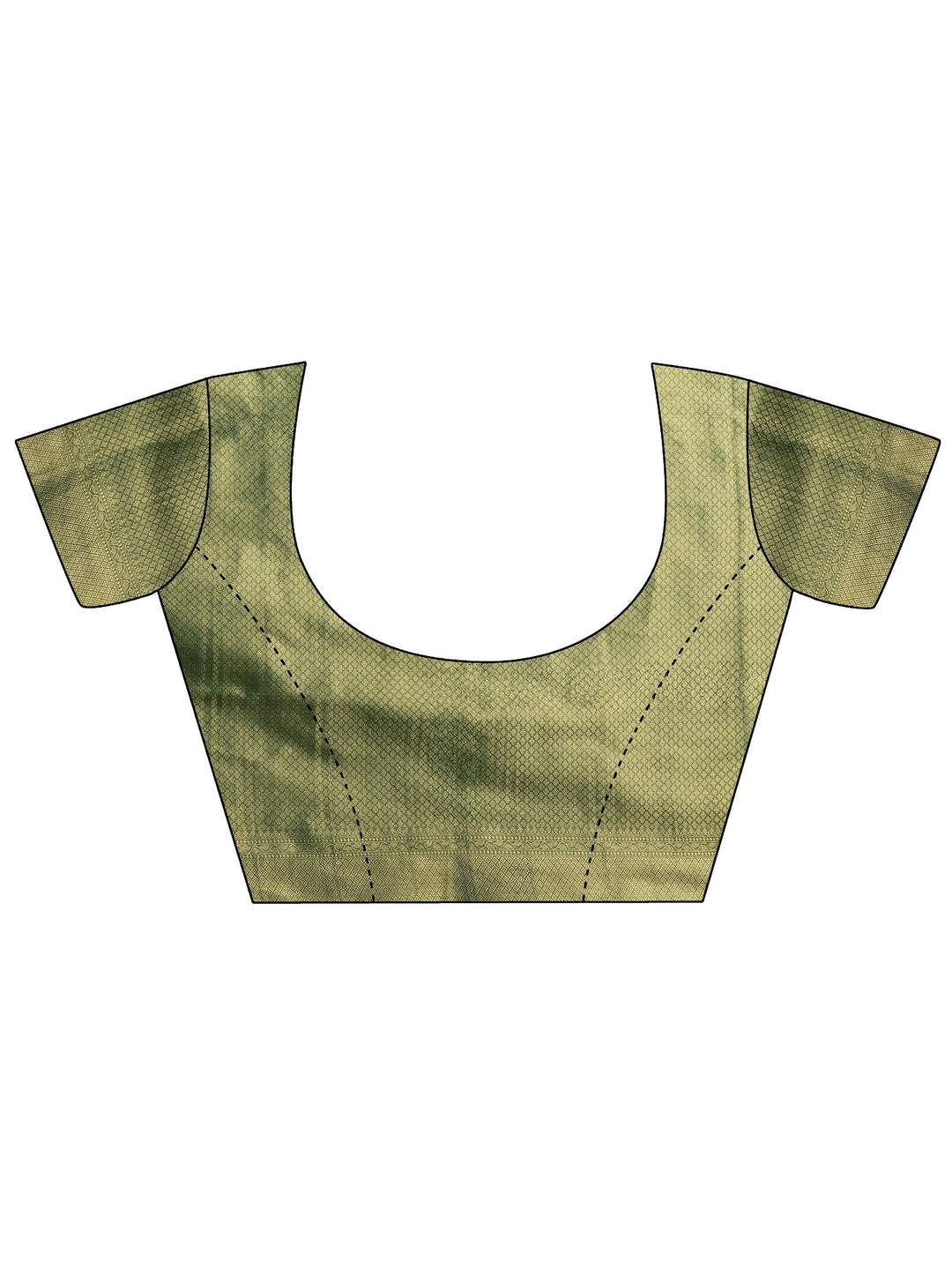 Green Woven Design Silk Blend Saree With Unstitched Blouse Piece